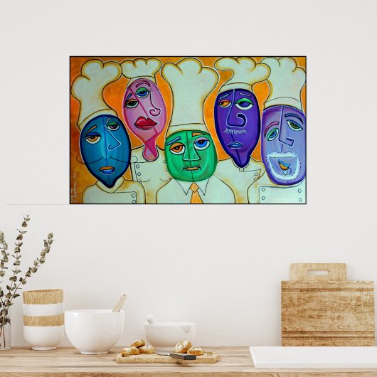 4 Koch Poster (Küche)