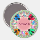 4 Ladybugs Magnet (Vorderseite/Rückseite)