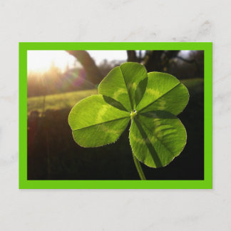 4 Leaf Closed Postcard Postkarte