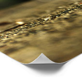 4 Leaf Cloue Foto I Zitat Poster (Ecke)