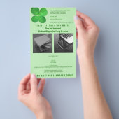 4 Leaf Clover Business Saint Patricks 2 Foto Flyer (Handgriff)