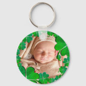 4 Leaf Clover Frame+Photo Keychain Schlüsselanhänger (Vorderseite)