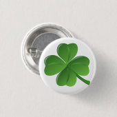 4 Leaf Clover Lucky Button (Vorne & Hinten)
