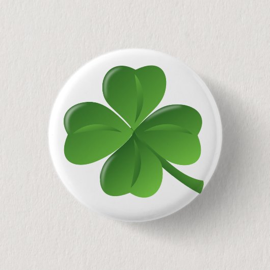4 Leaf Clover Lucky Button (Vorderseite)