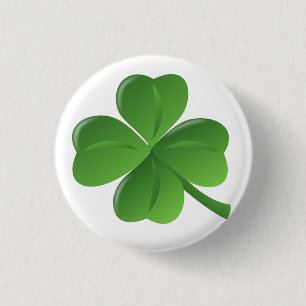 4 Leaf Clover Lucky Button