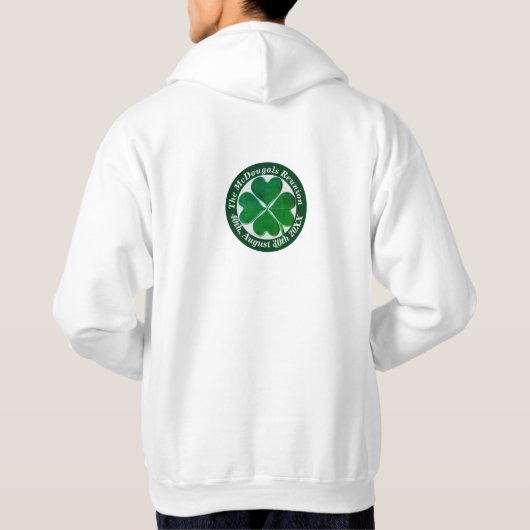 4 Leaf Clover St. Patrick's Day Hoodie (Rückseite)