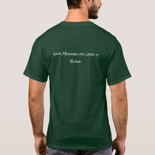 4 Leaf Clover St. Patrick's Day T-Shirt (Rückseite)