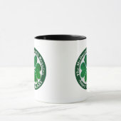 4 Leaf Clover Wiedersehen Medallion Text Tasse (Zentrum)