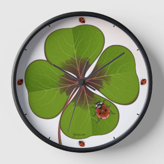 4-LEAF-KLEBER mit LADY-SCHALTFLÄCHE Uhr