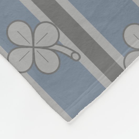 4 Leaf Klee Fleecedecke (Ecke)