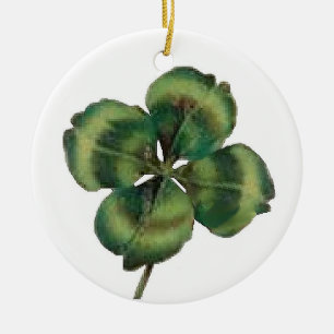 4 Leaf Klee Keramikornament