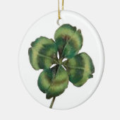 4 Leaf Klee Keramikornament (Links)
