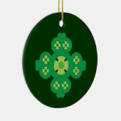 4 Leaf Klee Keramikornament (Rechts)