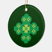 4 Leaf Klee Keramikornament (Links)