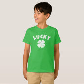 4 Leaf Lucky Clover St. Patrick's Day T - Shirt (Vorne ganz)