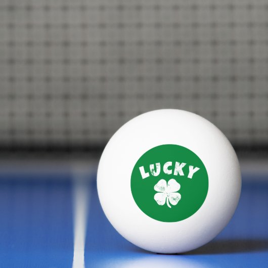 4 Leaf Lucky Clover St. Patrick's Day Tischtennisball (Netto)