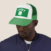4 Leaf Lucky Clover St. Patrick's Day Truckerkappe (Beispiel)