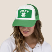 4 Leaf Lucky Clover St. Patrick's Day Truckerkappe (Beispiel)