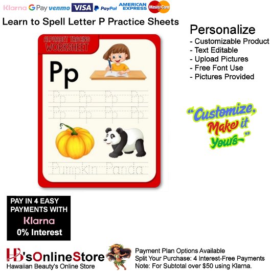 4 Learn To Spell Letter P Teacher Home Schooling