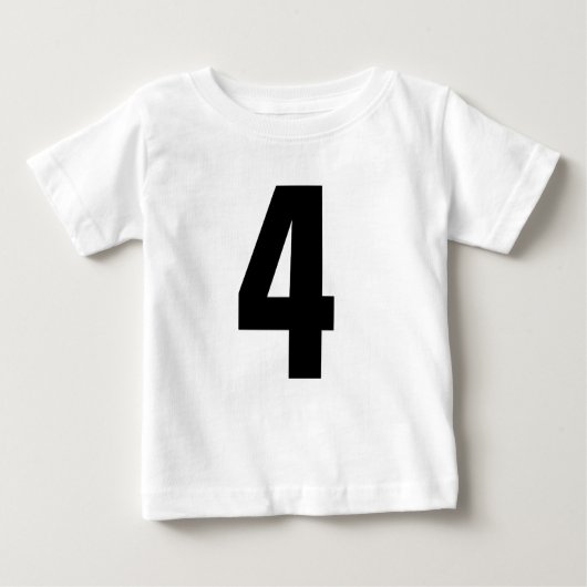 4. Lebensjahr 4 Kleinkinder T - Shirt (Vorderseite)