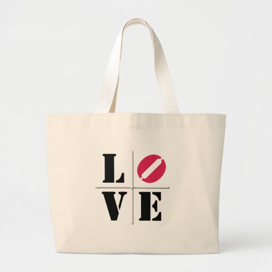 4 Letter Word-Liebe Jumbo Stoffbeutel (Vorne)