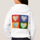 4 Liebe Herz Art Custom Hoodie Sweatshirt (Rückseite)