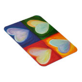 4 Liebe Herz Kunst Inspiration Kühlschrankmagnet Magnet (Rechte Seite)