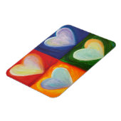 4 Liebe Herz Kunst Inspiration Kühlschrankmagnet Magnet (Linke Seite)