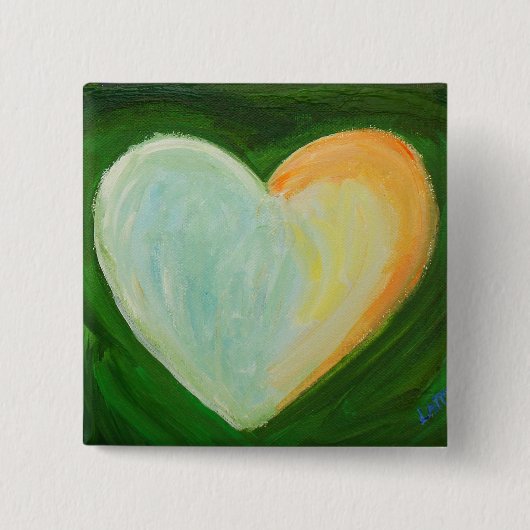 4 Liebe Hört Kunstmalerei Lapelstift oder Tasten Button (Vorderseite)