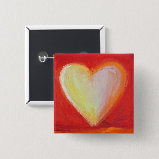 4 Liebe Hört Kunstmalerei Lapelstift oder Tasten Button (Vorne & Hinten)