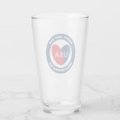 4. Liebe Juli USA Patriotic Red White Blue Gla Glas (Rückseite)