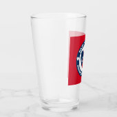 4. Liebe Juli USA Patriotic Red White Blue Glas (Rechts)
