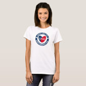 4. Liebe Juli USA Patriotic Red White Blue T-S T-Shirt (Vorne ganz)