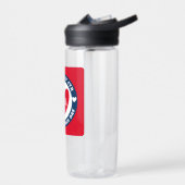 4. Liebe Juli USA Patriotic Red White Blue Trinkflasche (Links)