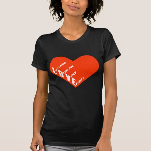 4 Liebe T-Shirt (Vorderseite)