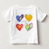 4 Lieben Hört Niedliches Baby Langschlauch auf zwe Baby T-shirt (Rückseite)