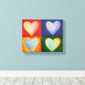 4 Lieben Leinwand Zeichnen Kunst drucken (Insitu (Holzboden))