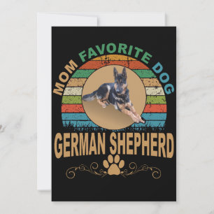 4 Lieblingshund der Mutter Deutscher Schäferhund Einladung