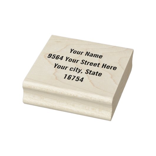 4 Line Address ... Gummistempel (Stempel)