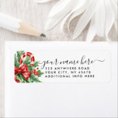 4 LINES Modern Christmas Stylish Return Address (Insitu)