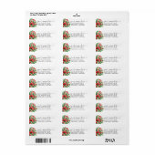 4 LINES Modern Christmas Stylish Return Address (Vorne)