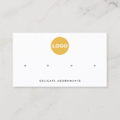 4 Loch Stud mit benutzerdefiniertem Logo-Display Visitenkarte (Vorderseite)
