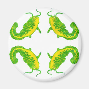 4 Lucky Fish Magnet