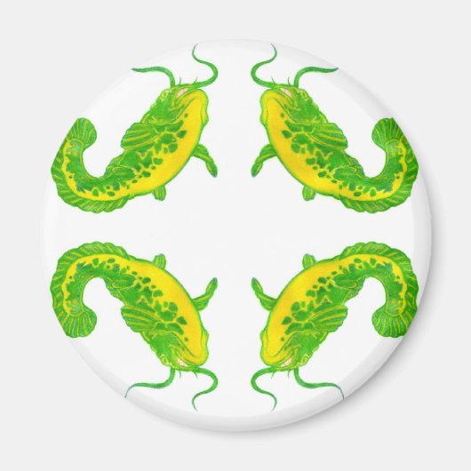 4 Lucky Fish Magnet (Vorne)