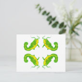 4 Lucky Fish Postkarte (Stehend Vorderseite)