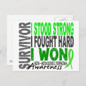 4 Lymphom Non-Hodgkin-Lymphom Postkarte (Vorne/Hinten)