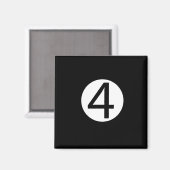4 Magnet (Vorderseite/Rückseite)