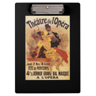 4. Maskenball am Theater de L'Opera Klemmbrett