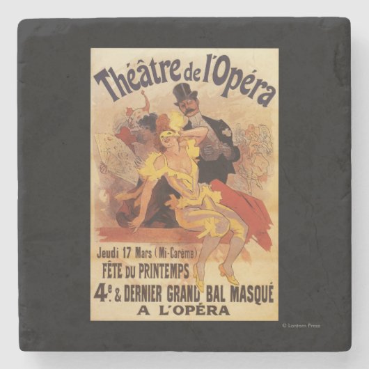 4. Maskenball am Theater de L'Opera Steinuntersetzer (Vorderseite)