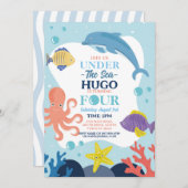 4. Meeresdolphin Einladung (Vorne/Hinten)